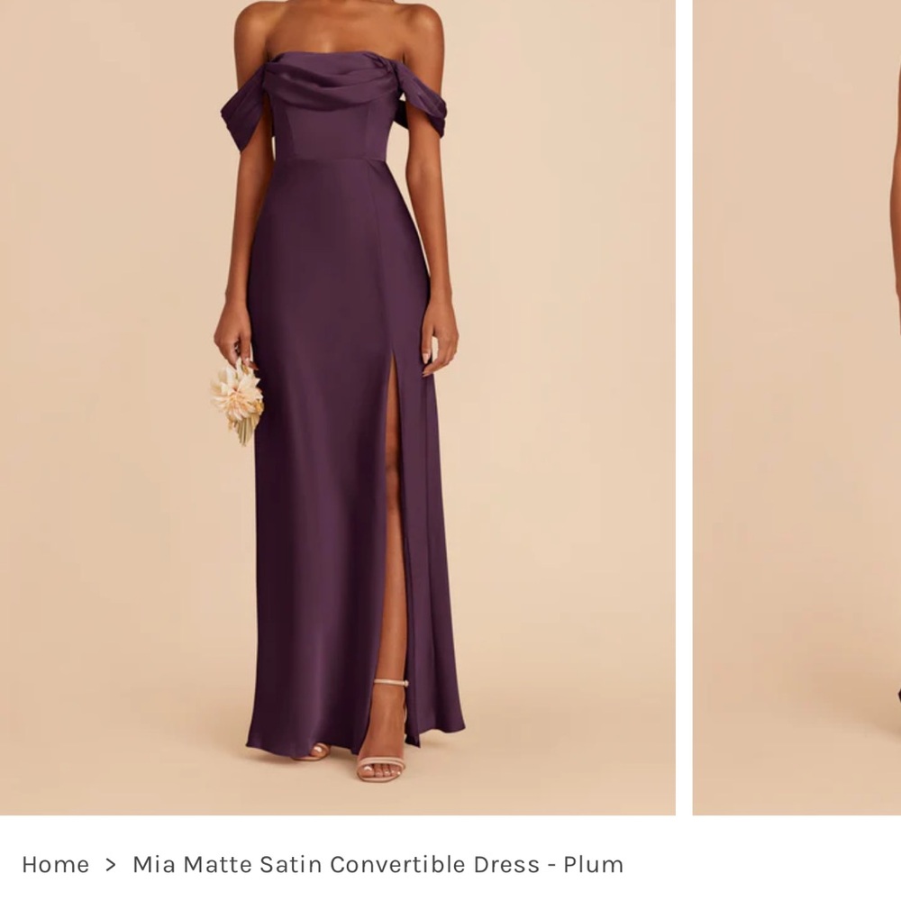 Birdy Grey Mia matte bridesmaid dress, plum size S